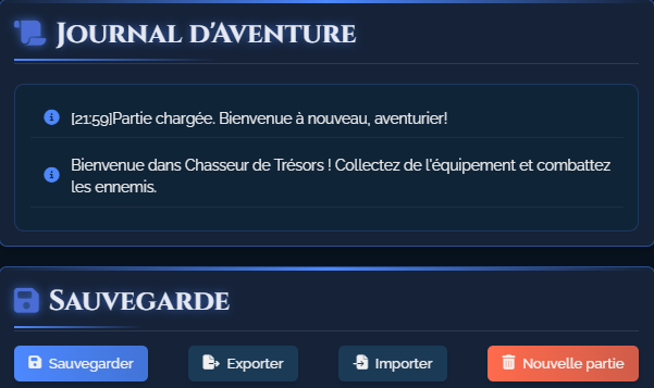 Journal et Sauvegarde